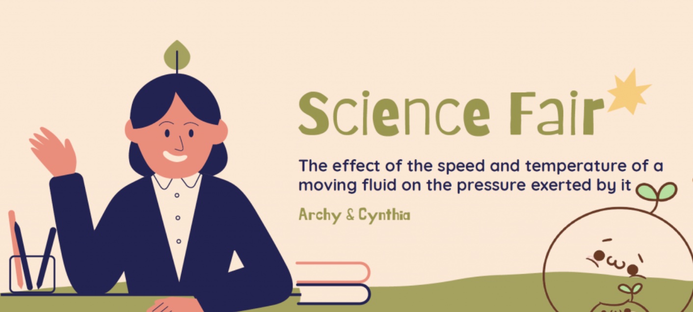 The effect of the speed and temperature of a moving fluid on the pressure exerted by it